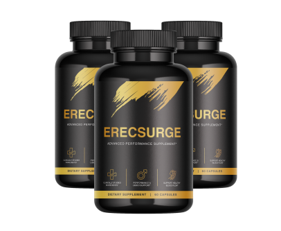 Erect Surge premium men's wellness supplement bottle